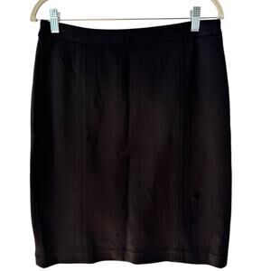 NWD Talbots Black Stretchy Knit Pencil Skirt Women’s Size 8 Petite